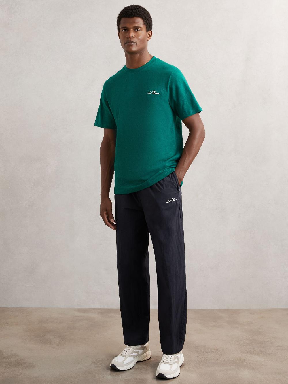 Reiss Les Deux Technical Logo Joggers In Dark Navy