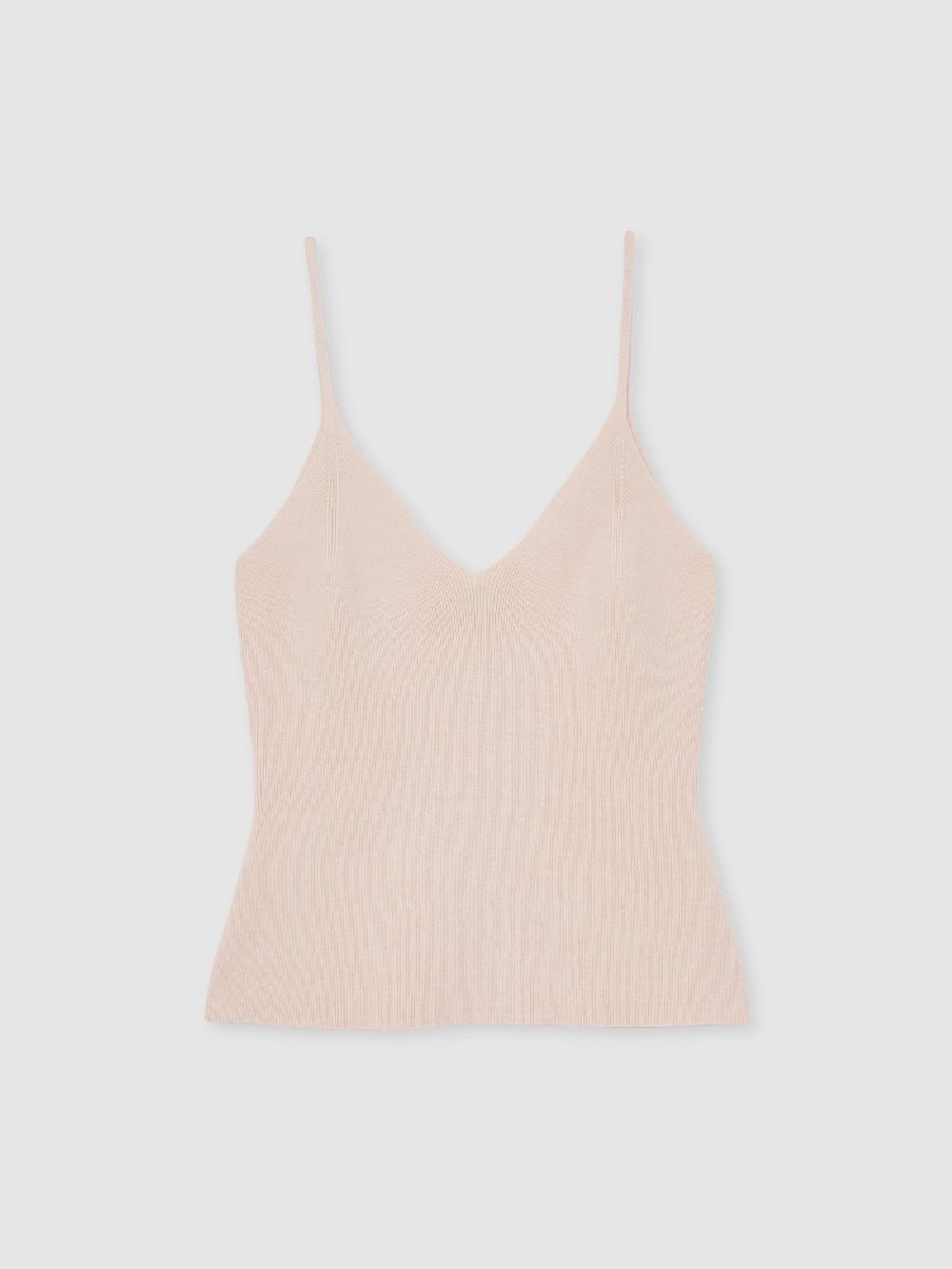 Reiss Lyocell-Blend Knitted Vest In Pink