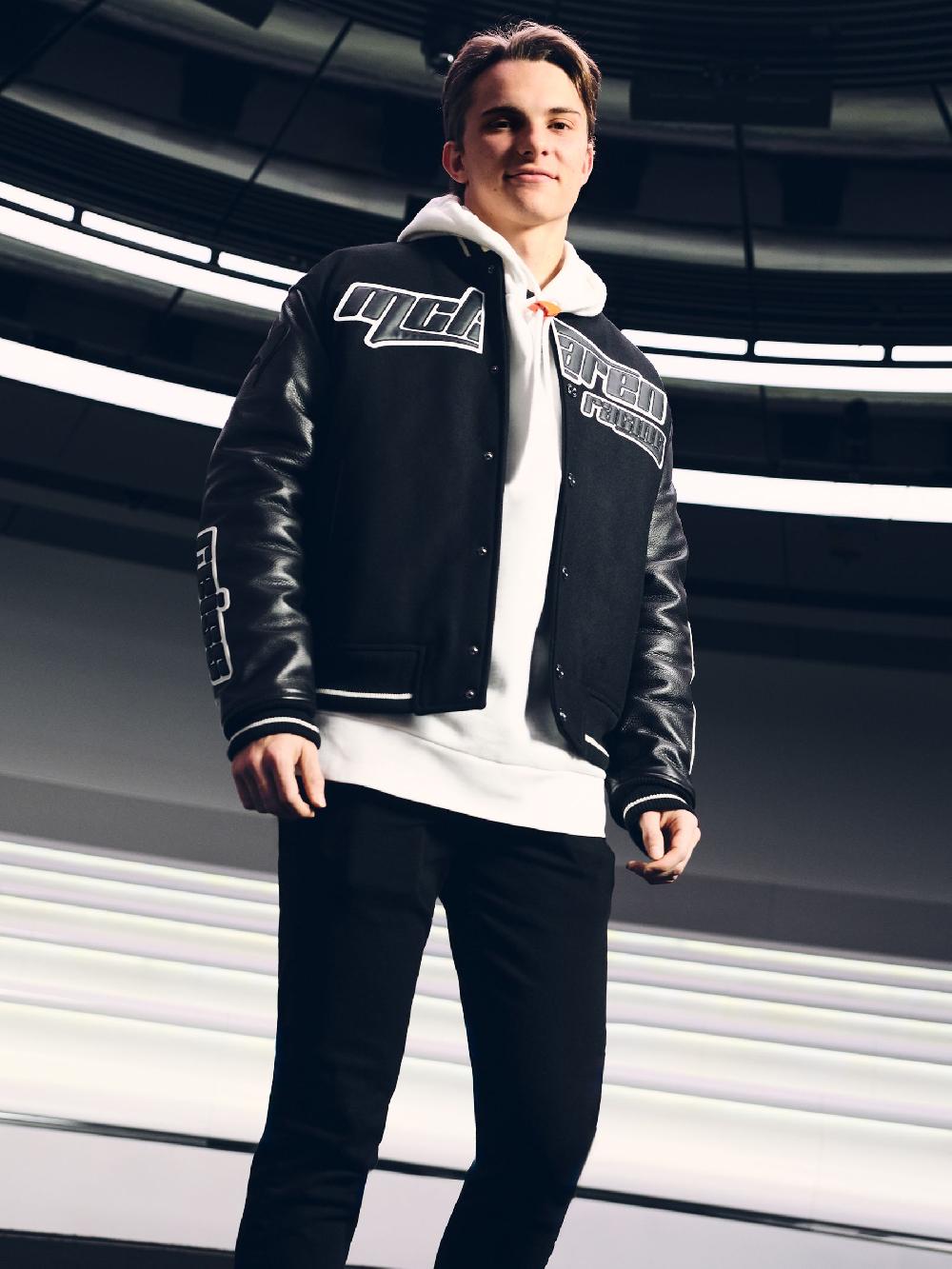 Reiss McLaren F1 Team Bomber Jacket In Black