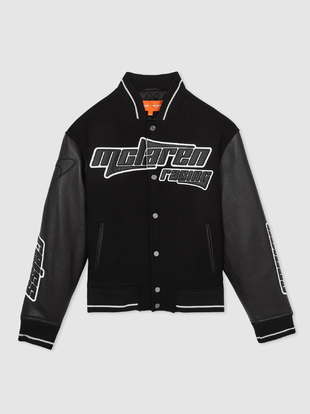 Reiss McLaren F1 Team Bomber Jacket In Black