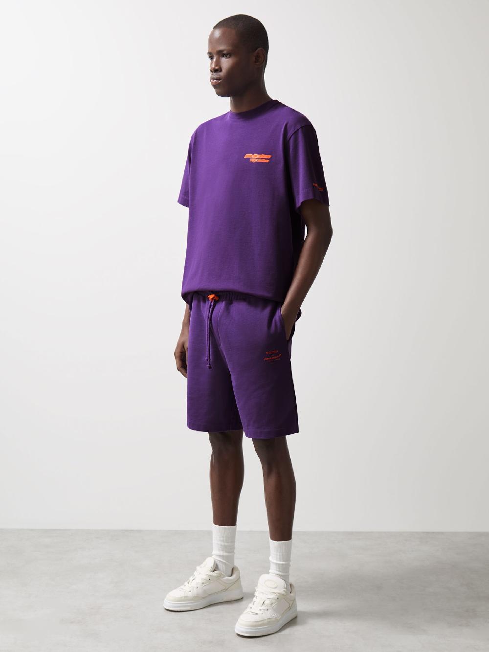 Reiss McLaren F1 Team Drawstring Shorts In Purple