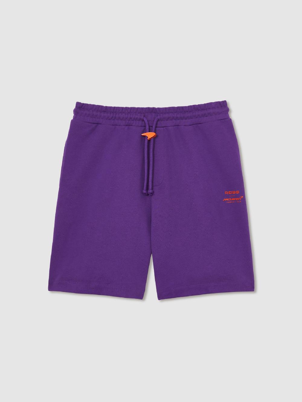 Reiss McLaren F1 Team Drawstring Shorts In Purple