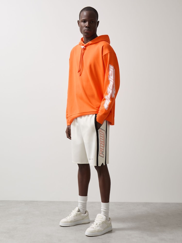 reiss McLaren F1 Team Drawstring Shorts in White