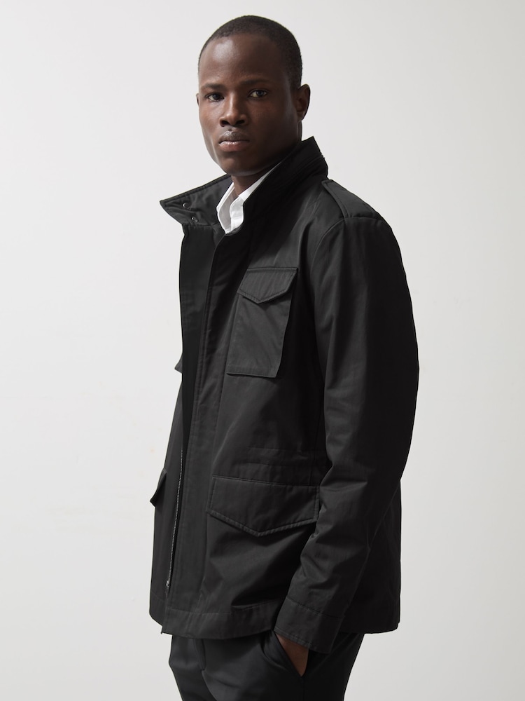 reiss McLaren F1 Team Field Jacket in Black