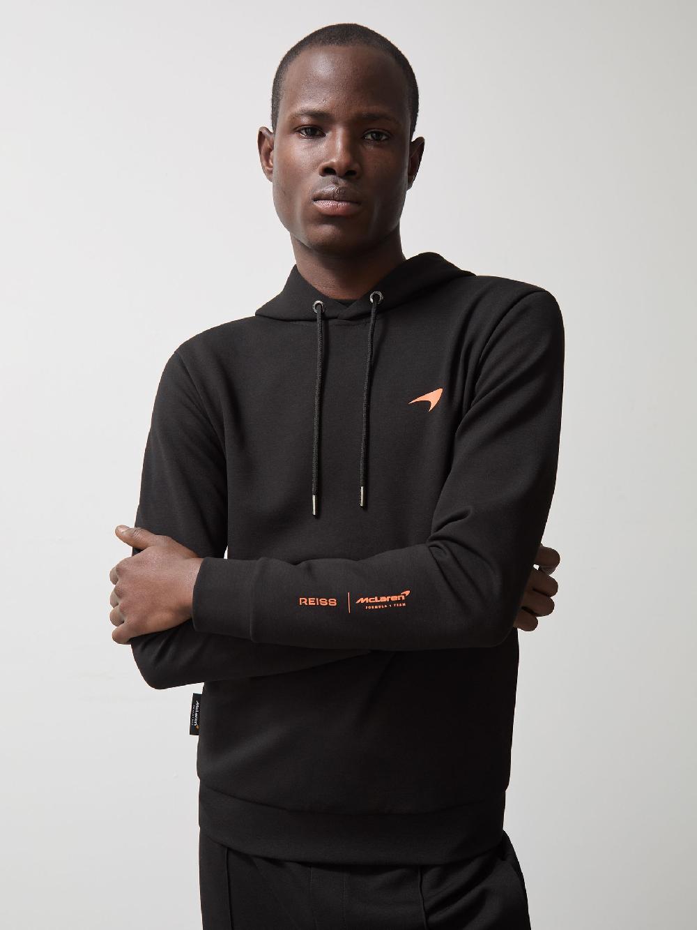 Reiss McLaren F1 Team Interlock Hoodie In Black