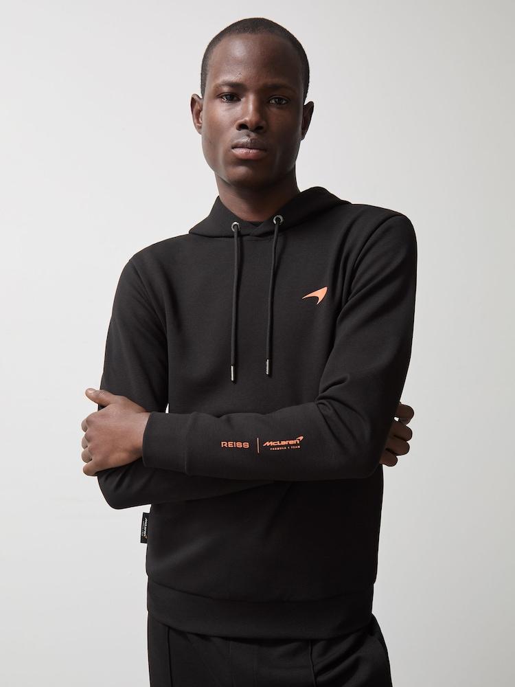 reiss McLaren F1 Team Interlock Hoodie in Black