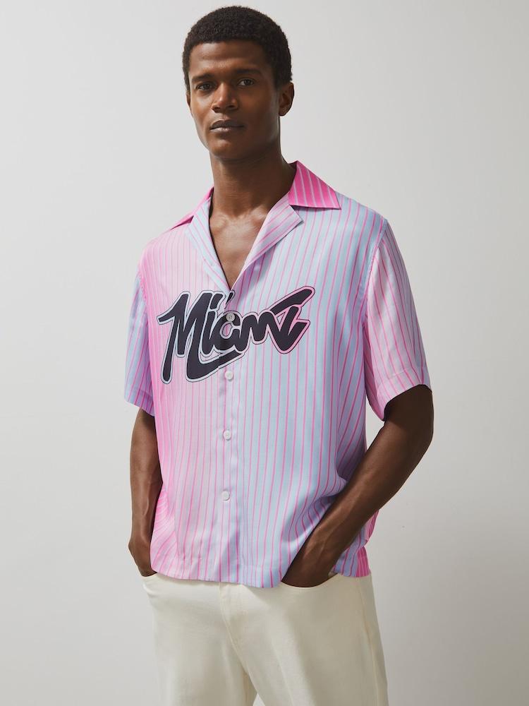 reiss McLaren F1 Team Miami GP Shirt in Pink
