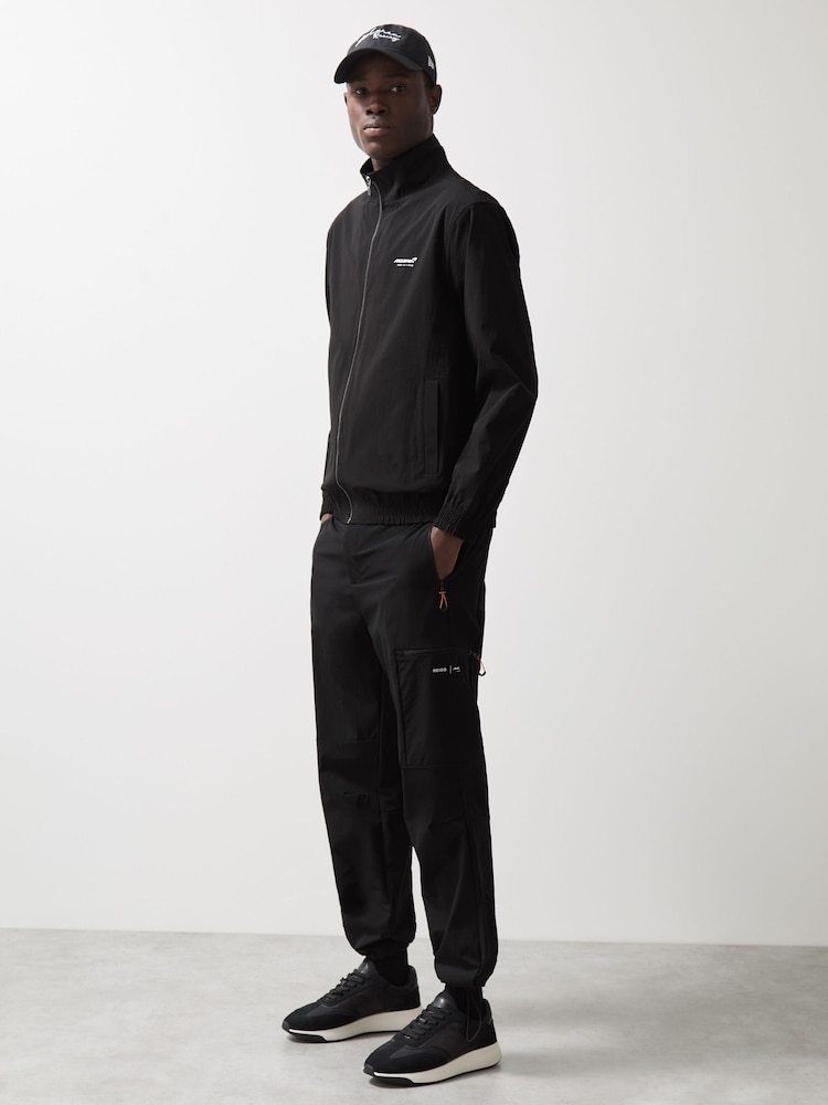 reiss McLaren F1 Team Tech Cargo Trousers in Black