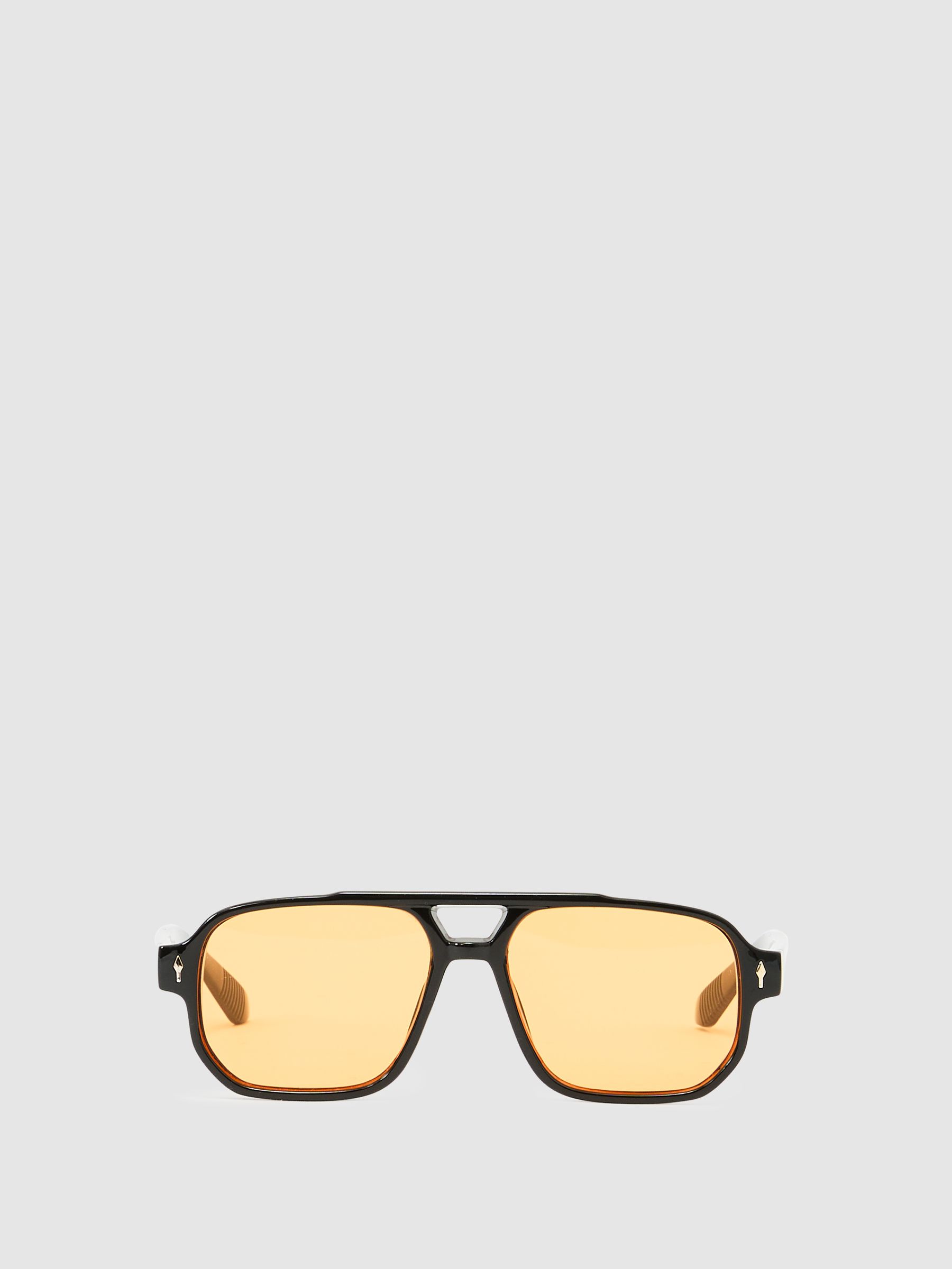 Reiss Monokel Jet Sunglasses In Black