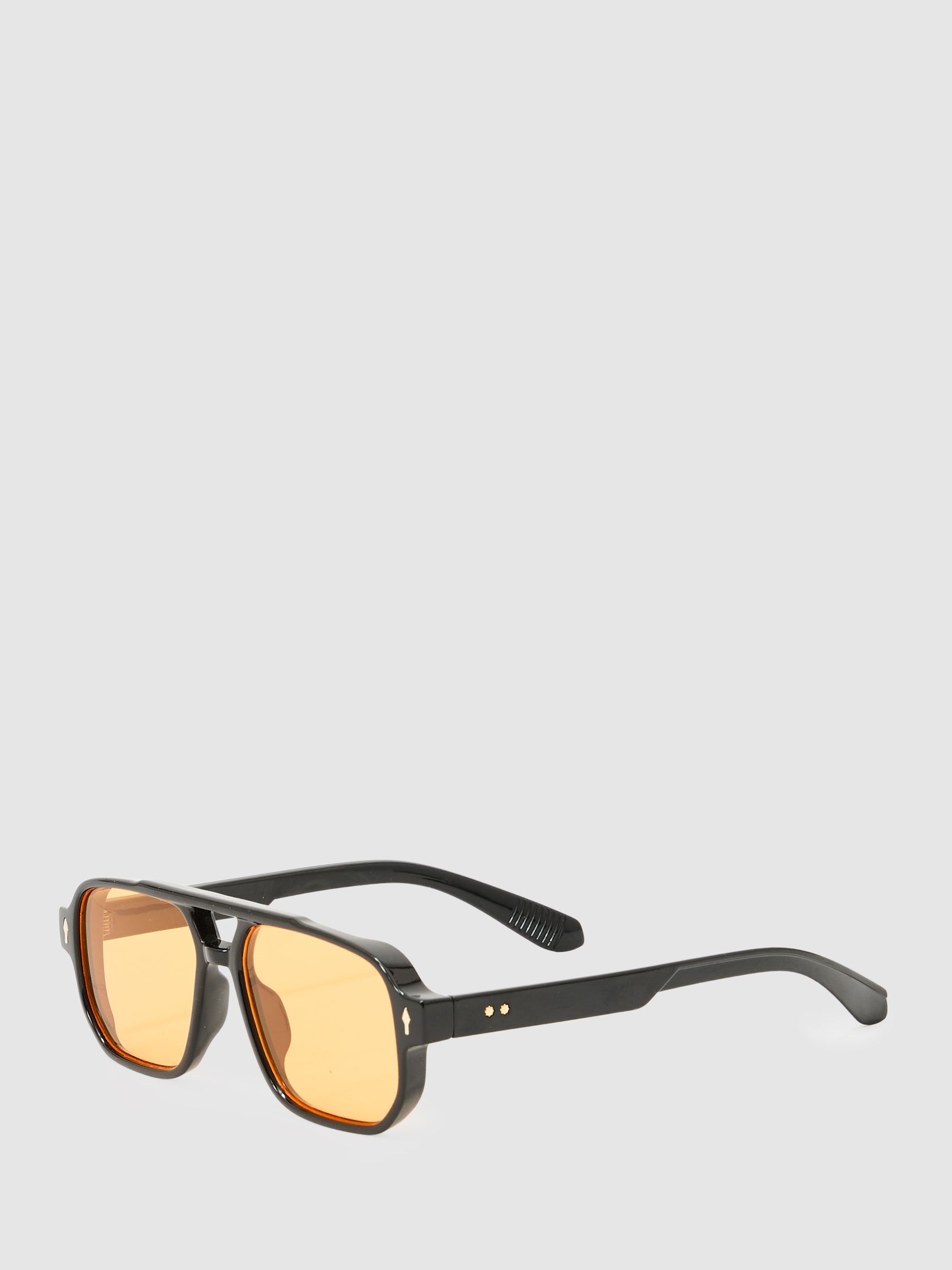 Reiss Monokel Jet Sunglasses In Black
