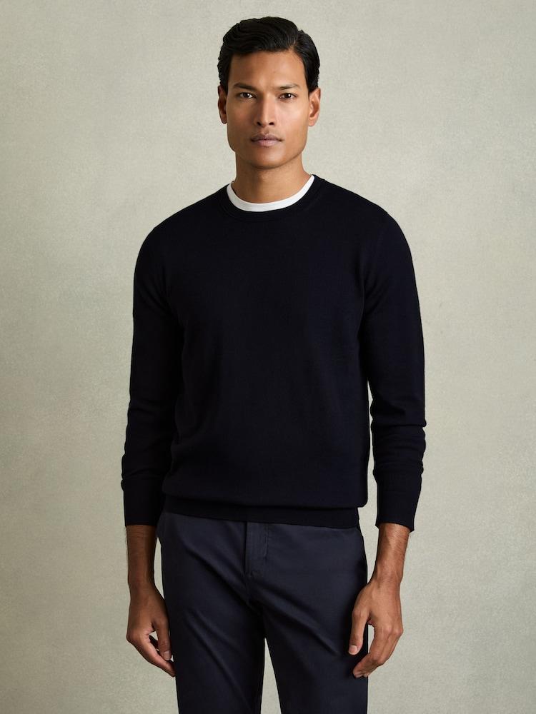 reiss Pack of Two Merino Wool Jumpers in Navy