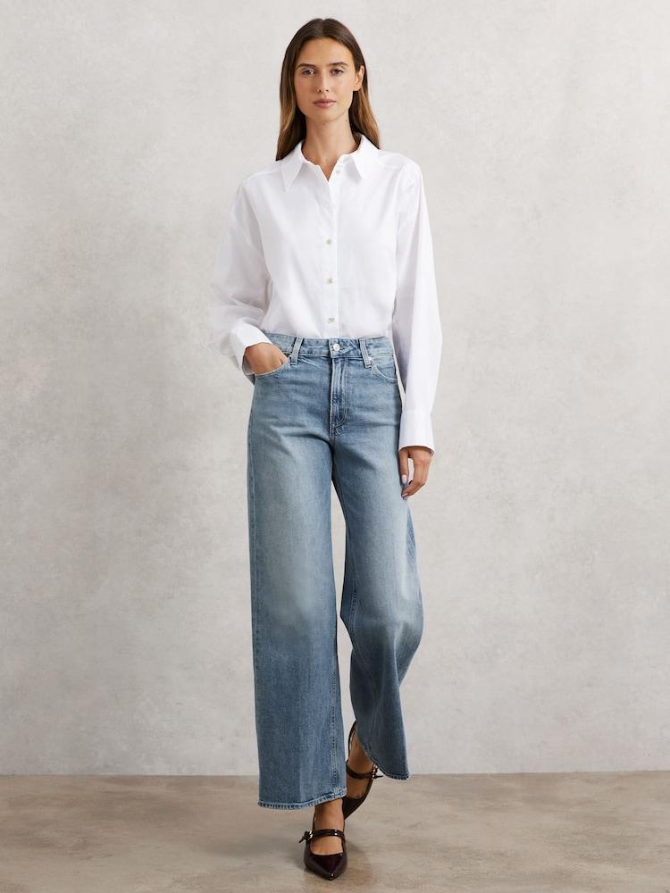 reiss Paige Anessa Jeans in Light Blue