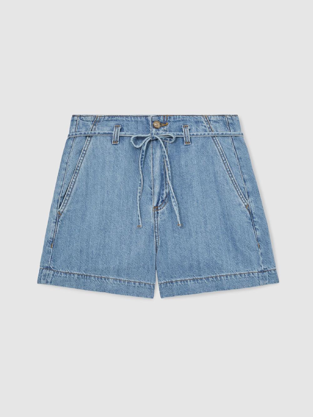 Reiss Paige Anessa Shorts In Light Blue