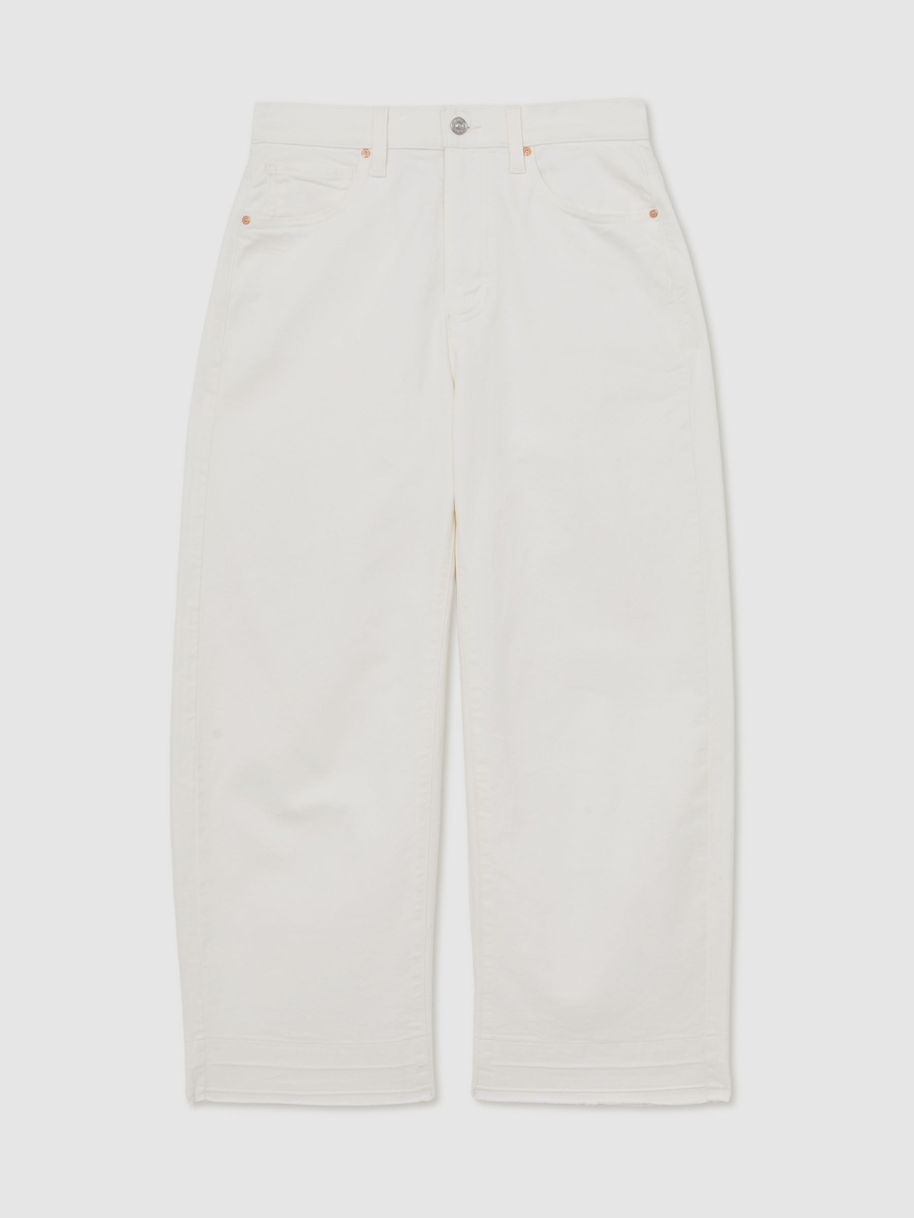 Reiss Paige Arellia Ankle Jeans In Ecru