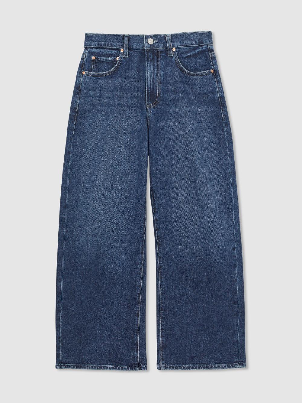 Reiss Paige Arellia Ankle Jeans In Mid Blue
