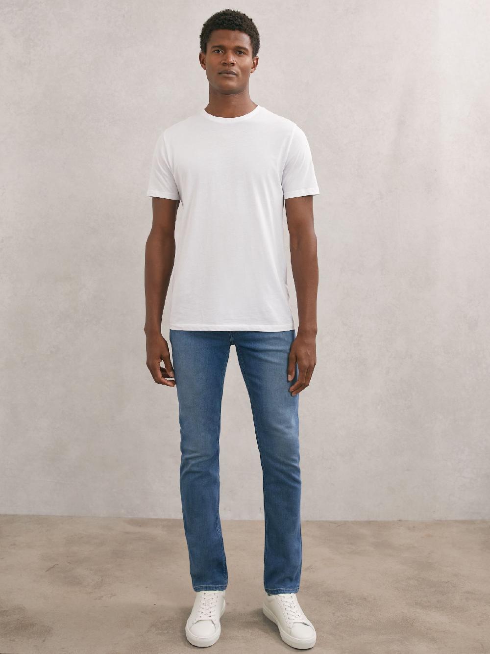 Reiss Paige Lennox Jeans In Mid Blue
