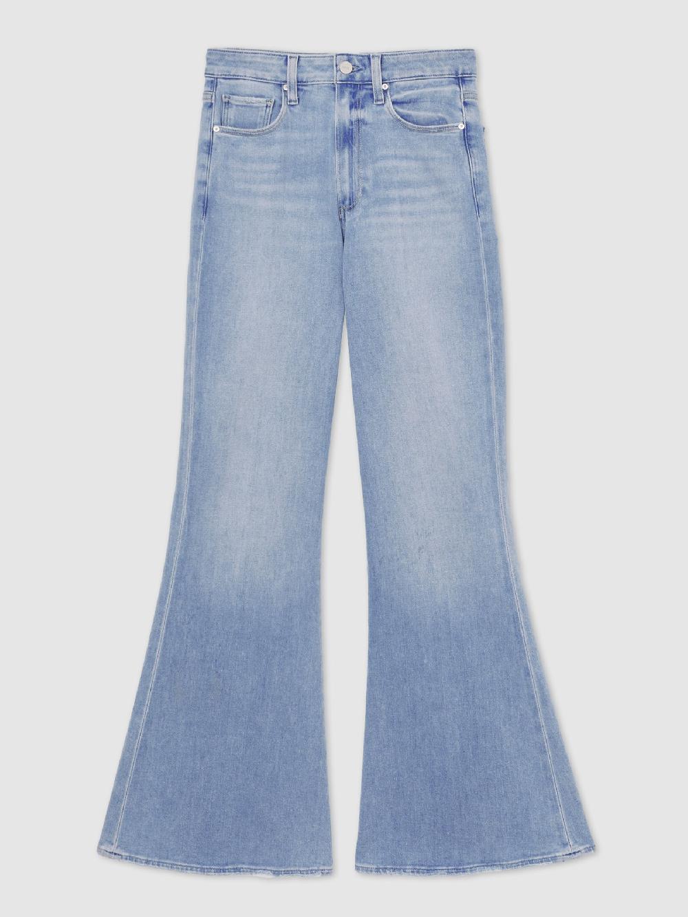 Reiss Paige Mid-Rise Flared Jeans In Light Blue