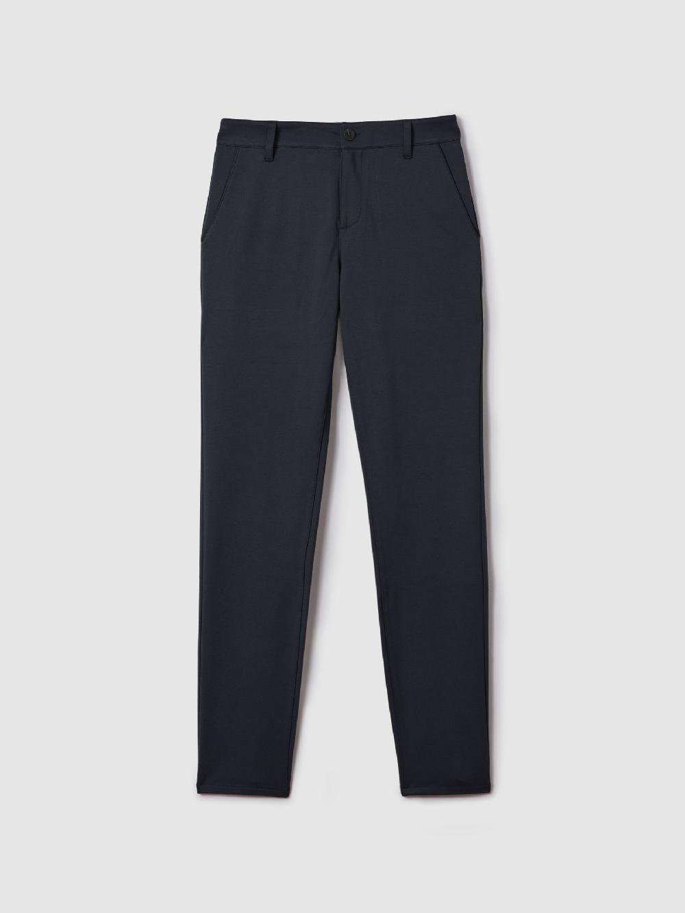 Reiss Paige Mid Rise Trousers In Deep Anchor