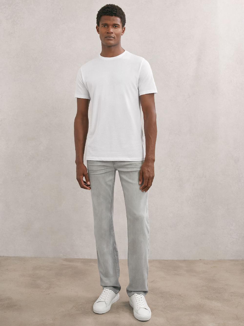 Reiss Paige Normandie Jeans In Light Grey