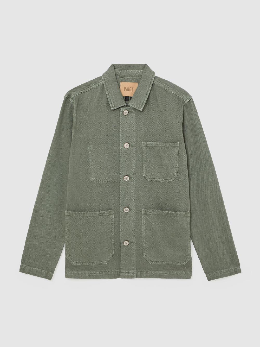 Reiss Paige Sidham Chore Jacket In Light Green