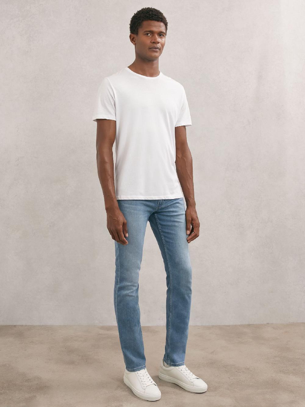 Reiss Paige Slim Fit Stretch Jeans In Kenney Blue