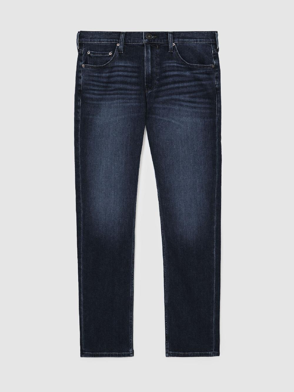 Reiss Paige Slim Straight Jeans In Dark Navy