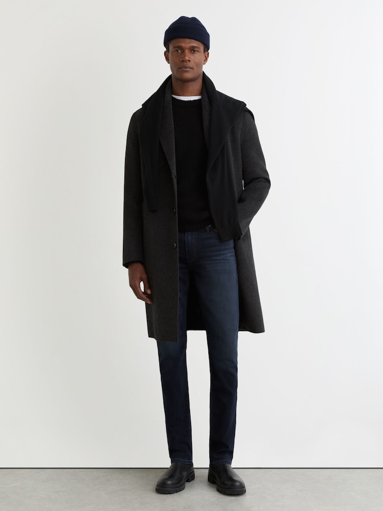 reiss Paige Slim Straight Jeans in Dark Navy