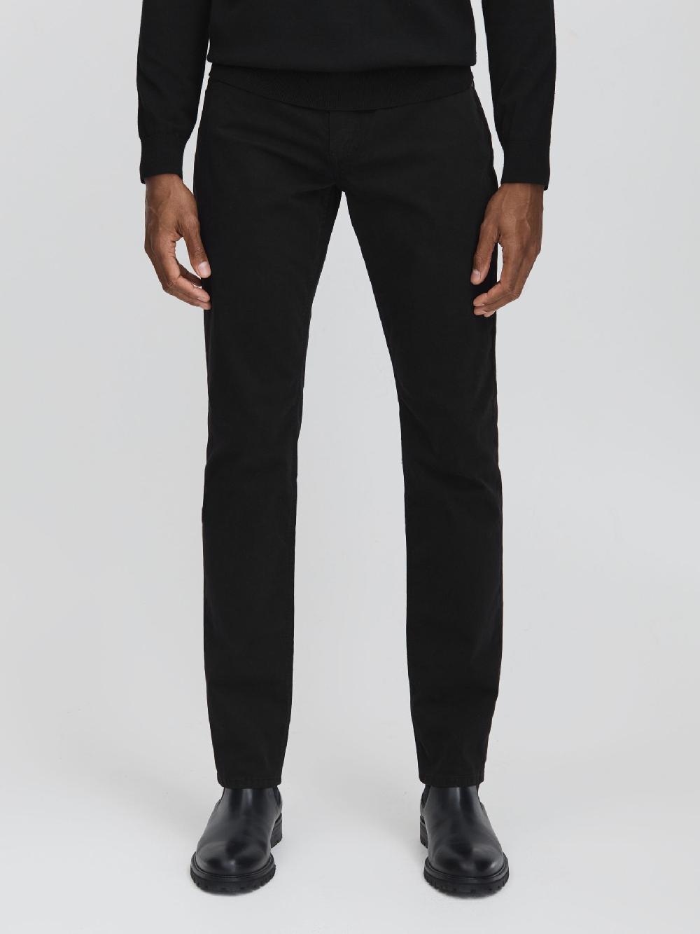 Reiss Paige Straight Leg Jeans In Black