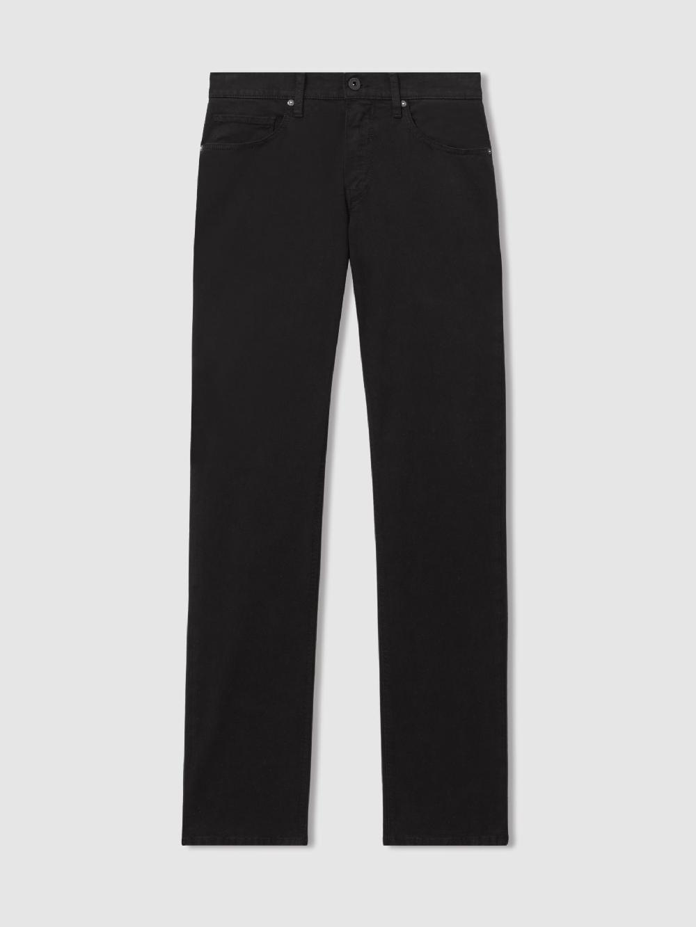 Reiss Paige Straight Leg Jeans In Black