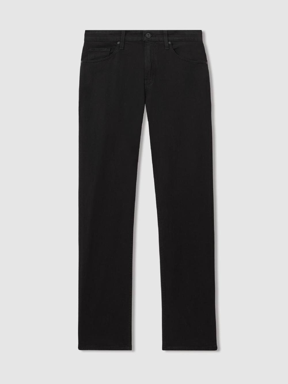 Reiss Paige Straight Leg Jeans In Black Shadow