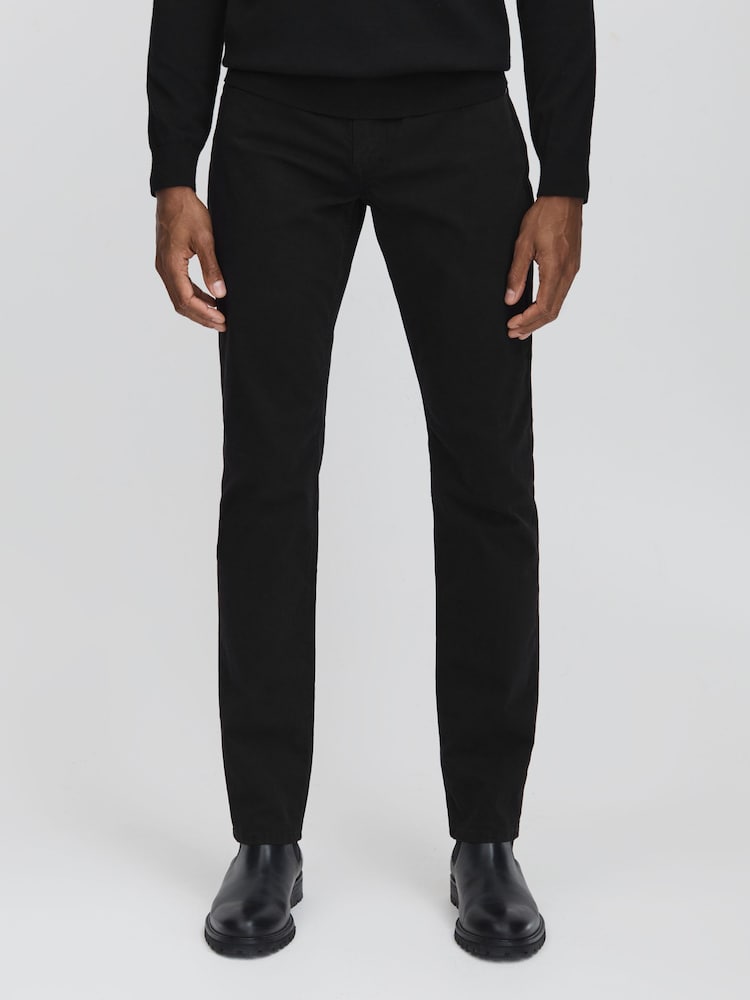 reiss Paige Straight Leg Jeans in Black