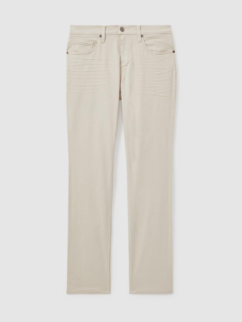 Reiss Paige Straight Leg Jeans In Ceramic