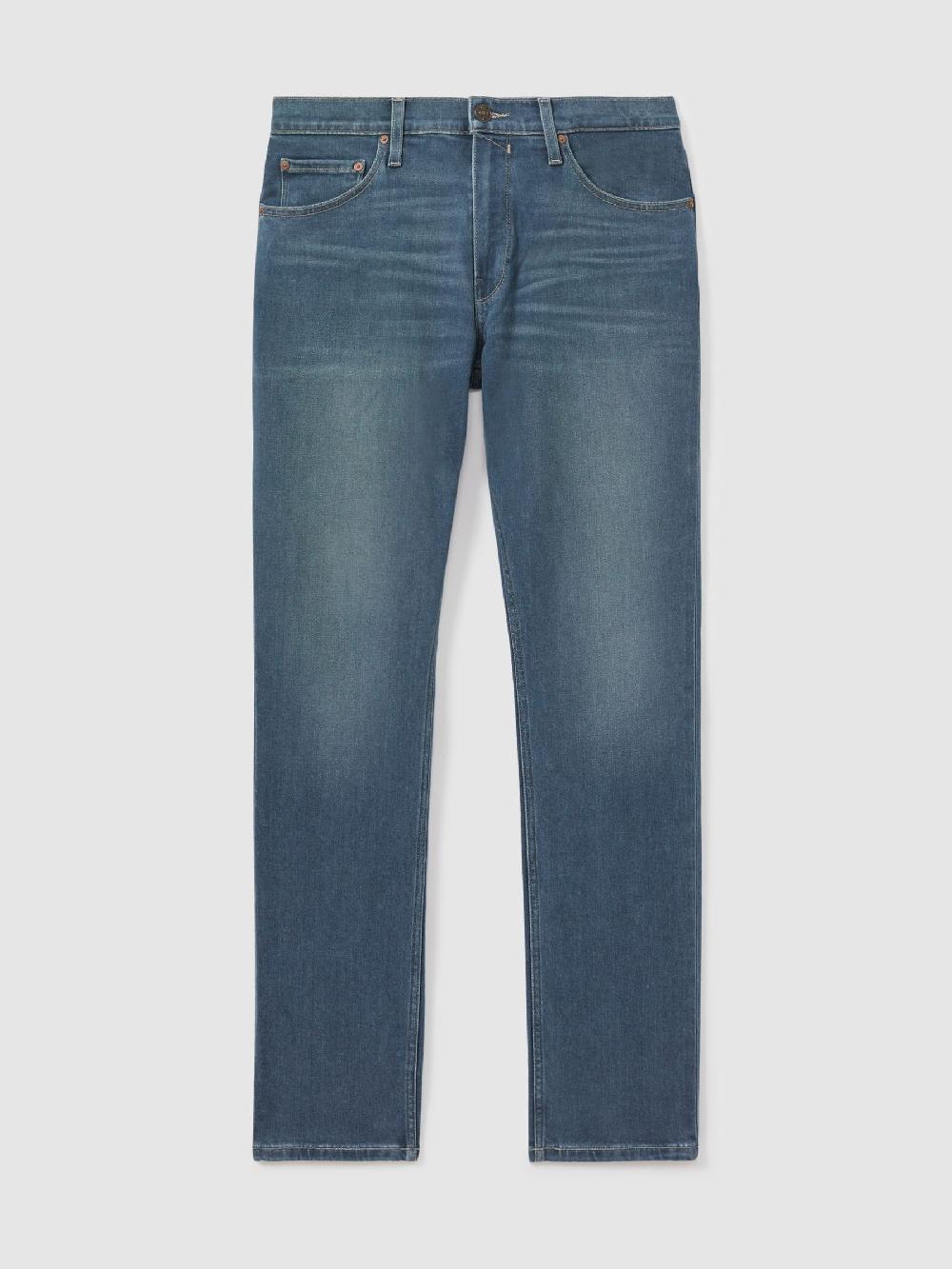 Reiss Paige Straight Leg Jeans In Foltz Blue