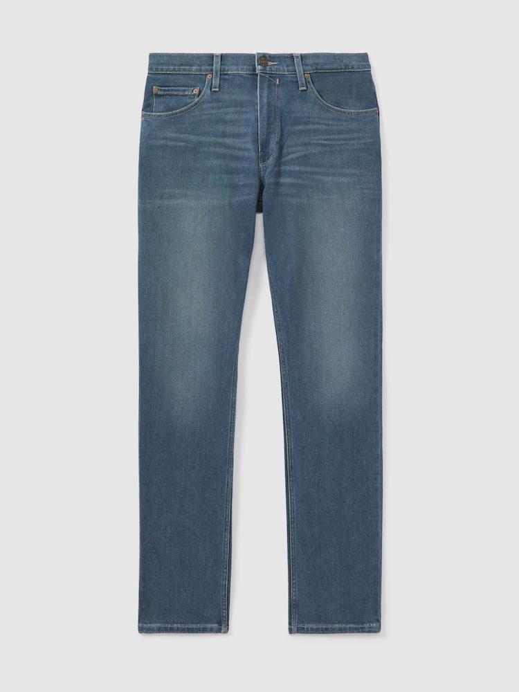 reiss Paige Straight Leg Jeans in Foltz Blue