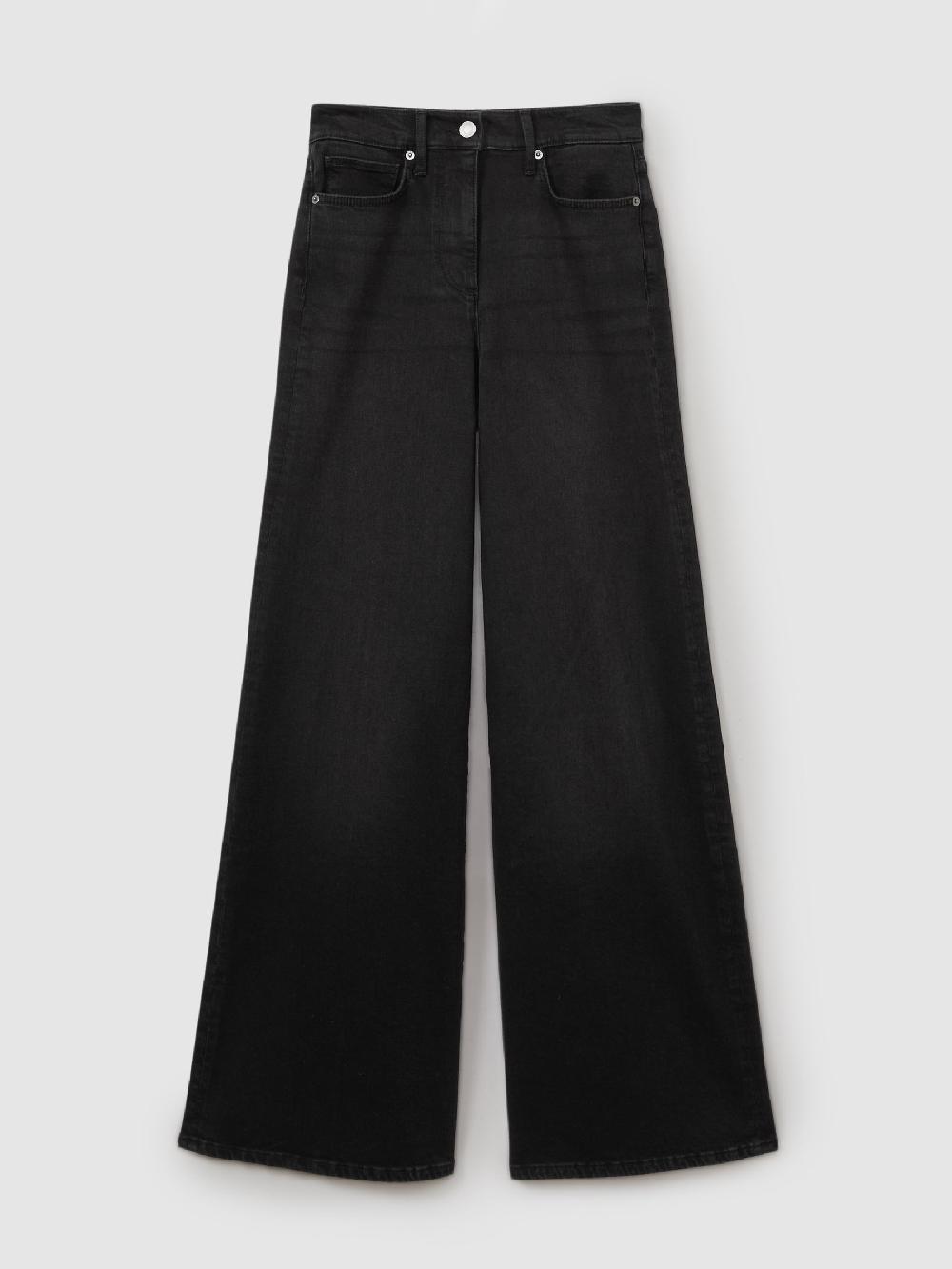 Reiss Palazzo Jeans In Black
