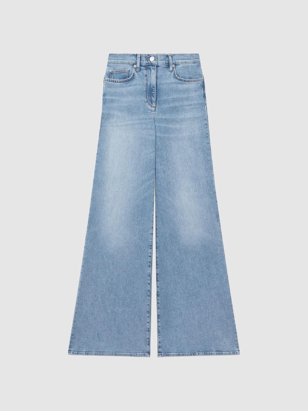 Reiss Palazzo Jeans In Light Blue