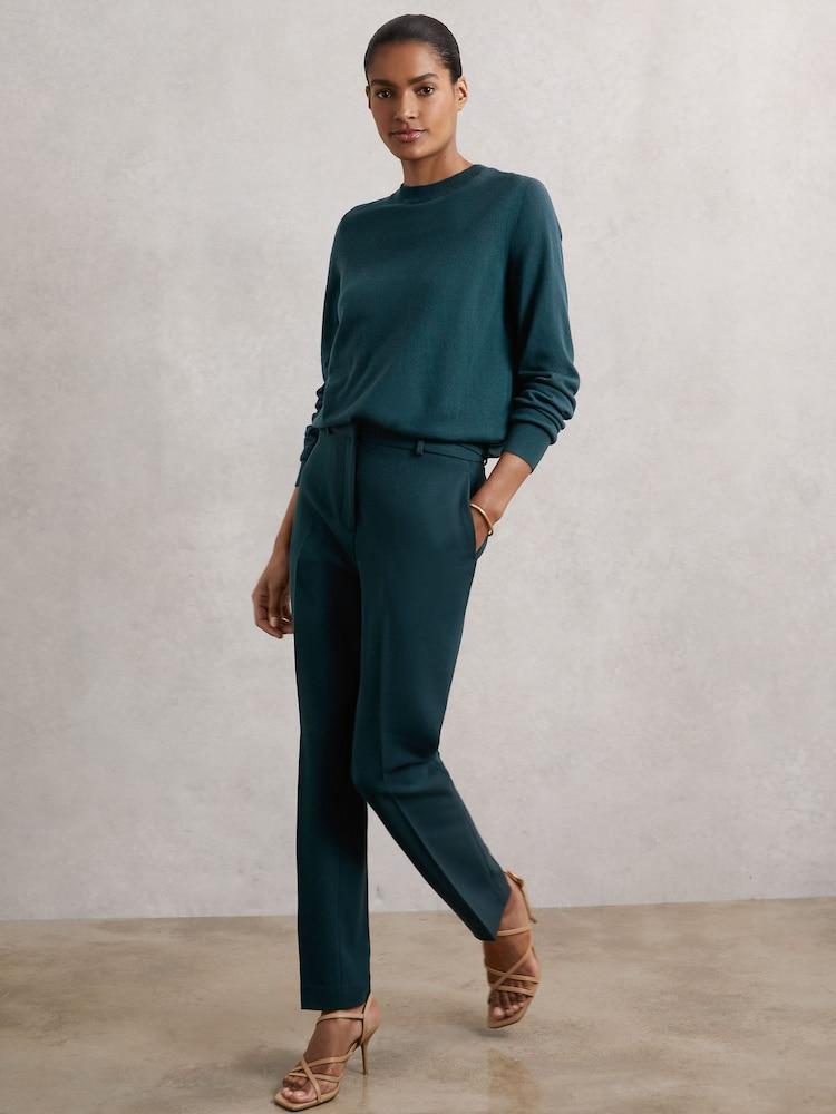 reiss Petite Slim-Fit Suit Trousers in Teal