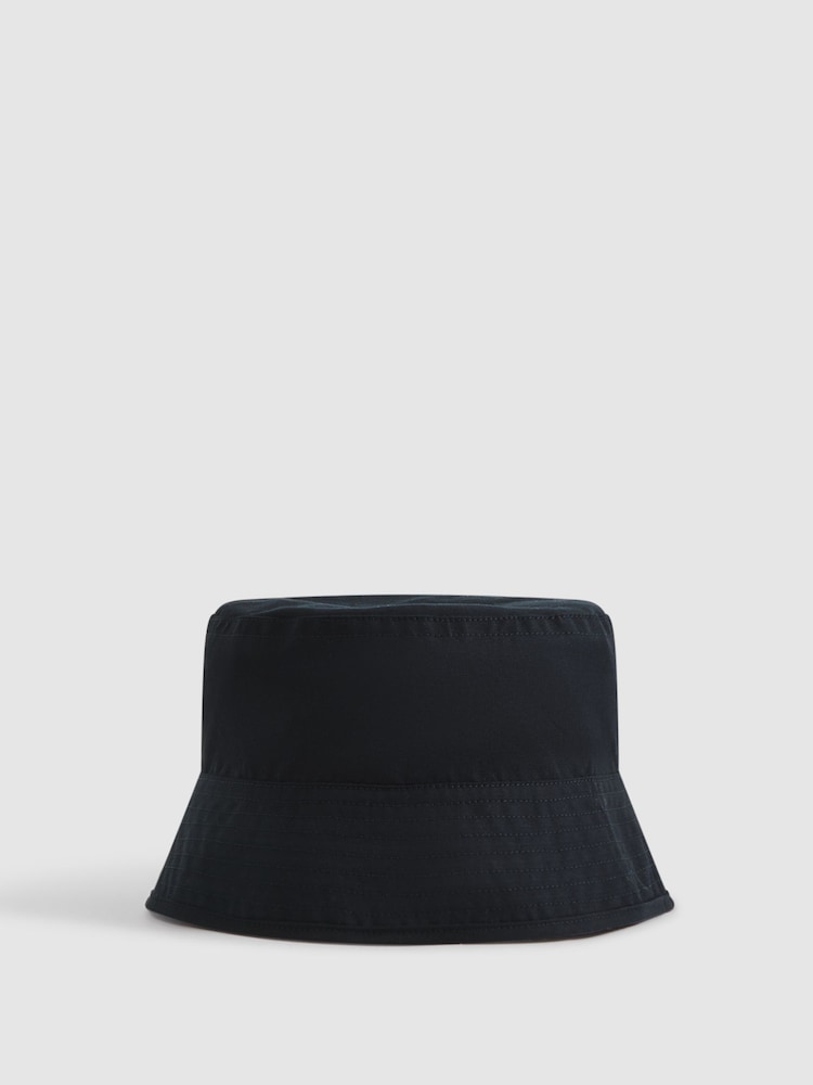 reiss Private Bucket Hat in Navy