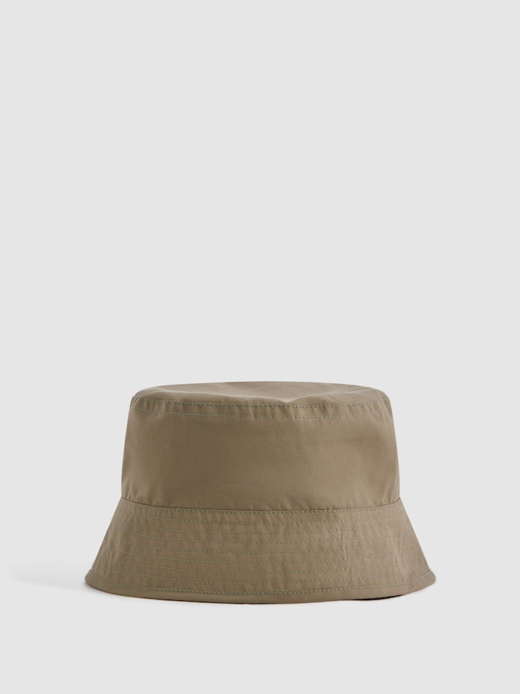 reiss Private Bucket Hat in Sage