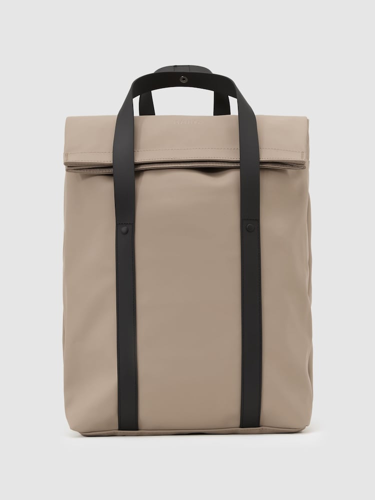 reiss Rains 2-Way Tote Backpack in Beige