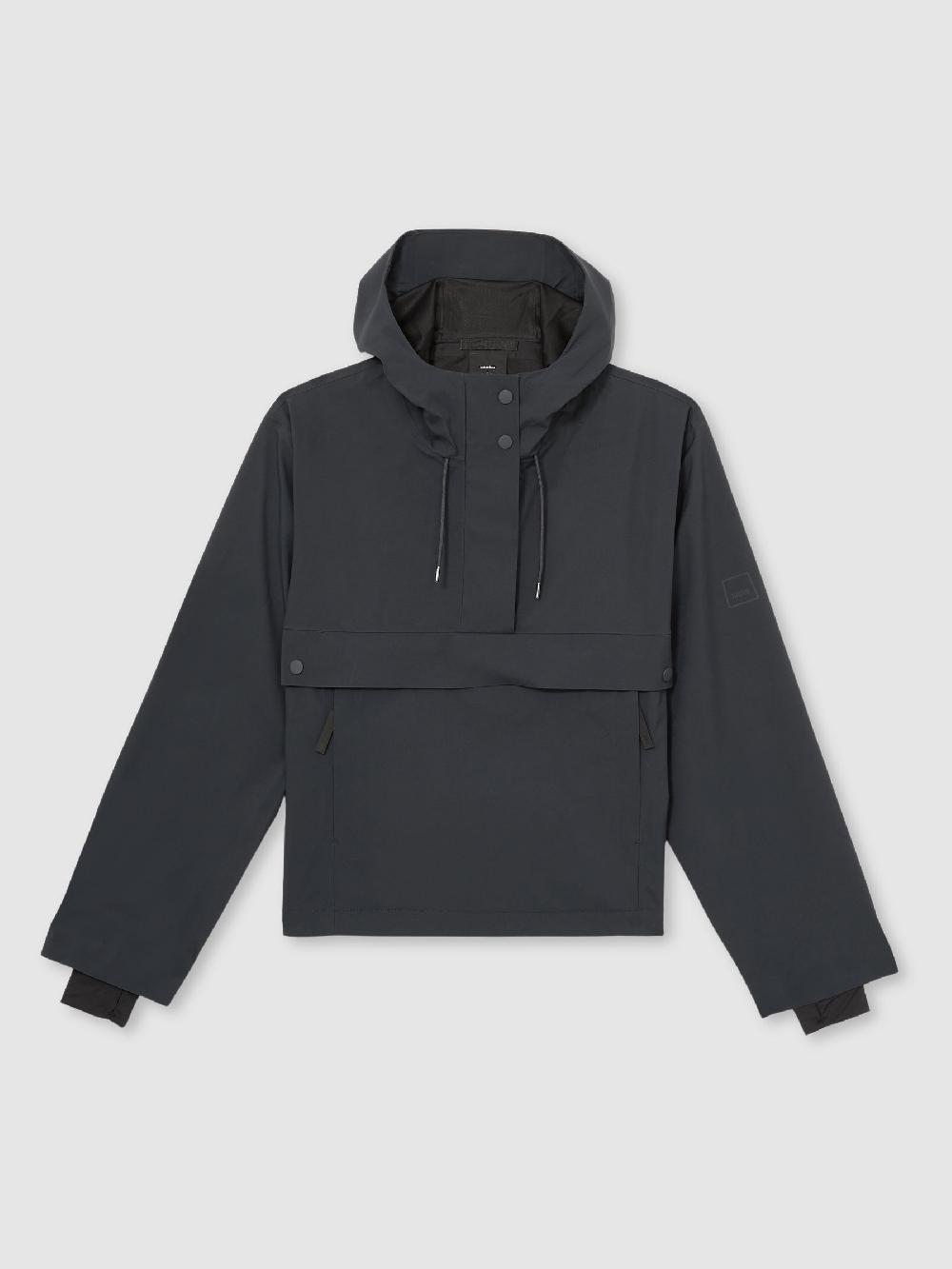 Reiss Rains Hardshell Short Jacket In Navy