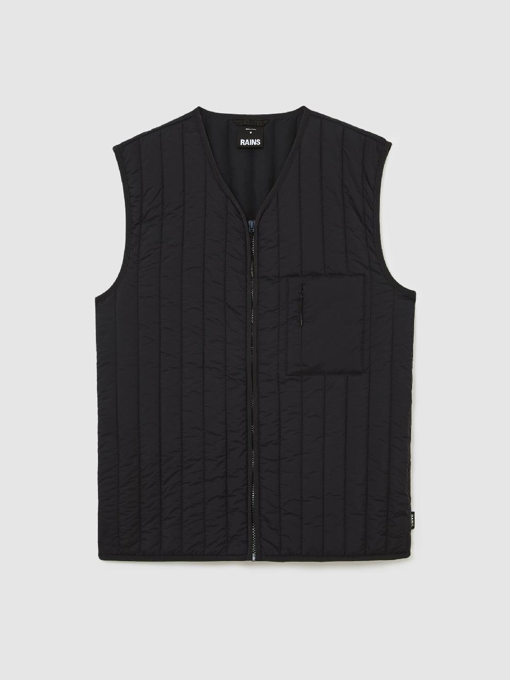 Reiss Rains Quilted Liner Vest In Navy
