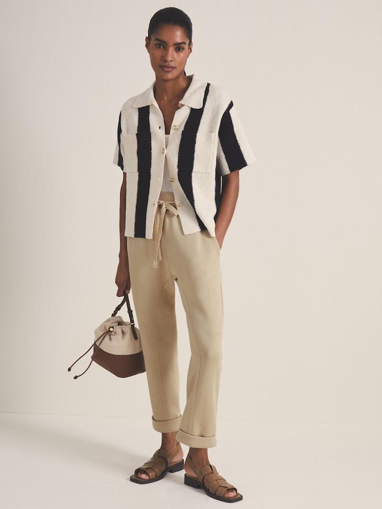 reiss Reiss | Les 100 Ciels Jersey Joggers in Mink