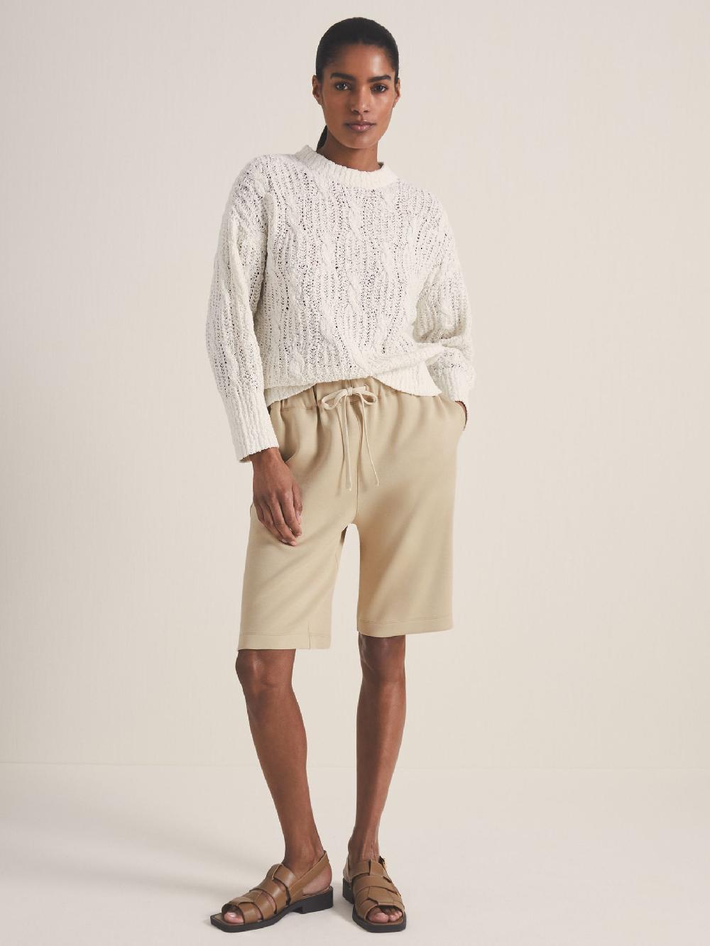Reiss Reiss | Les 100 Ciels Jersey Shorts In Sage