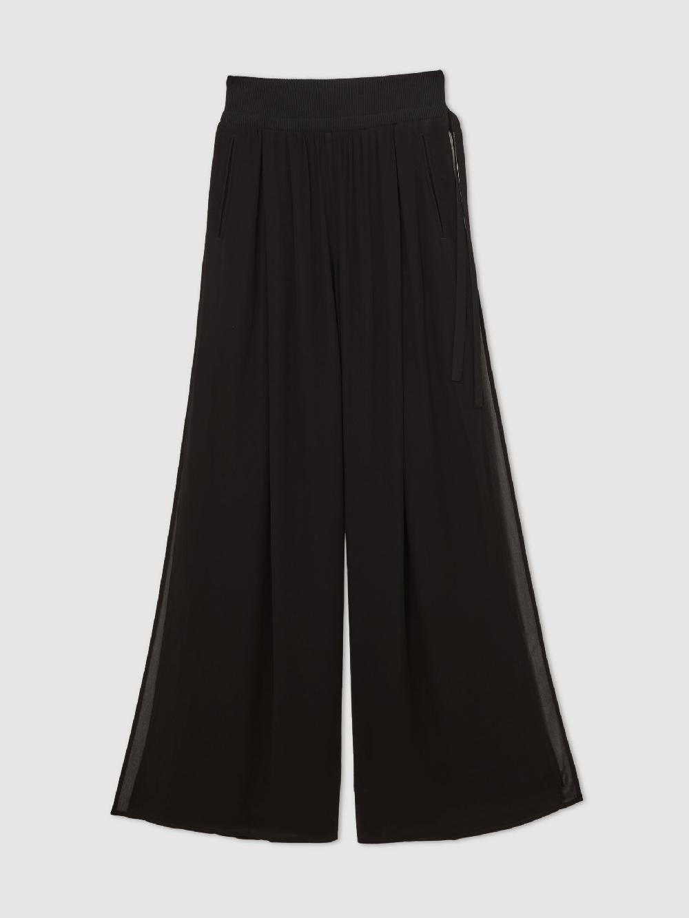 Reiss Reiss | Royal Ballet Chiffon Trousers In Black