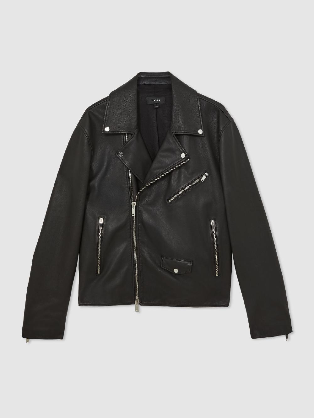 Reiss Reiss | Royal Ballet Leather Jacket In Black