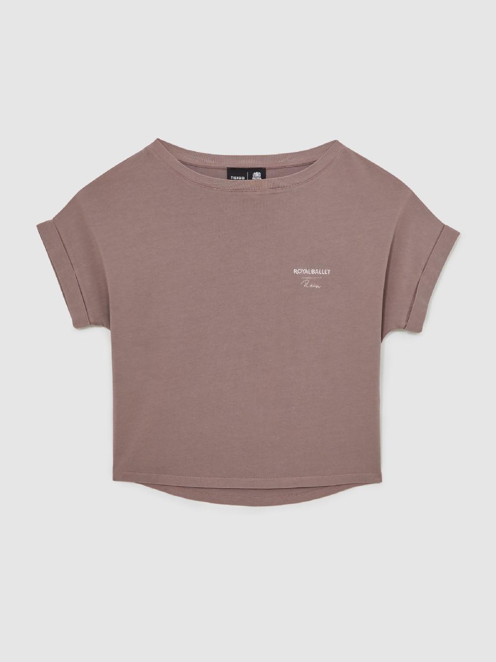 Reiss Reiss | Royal Ballet Logo T-Shirt In Rose Pink