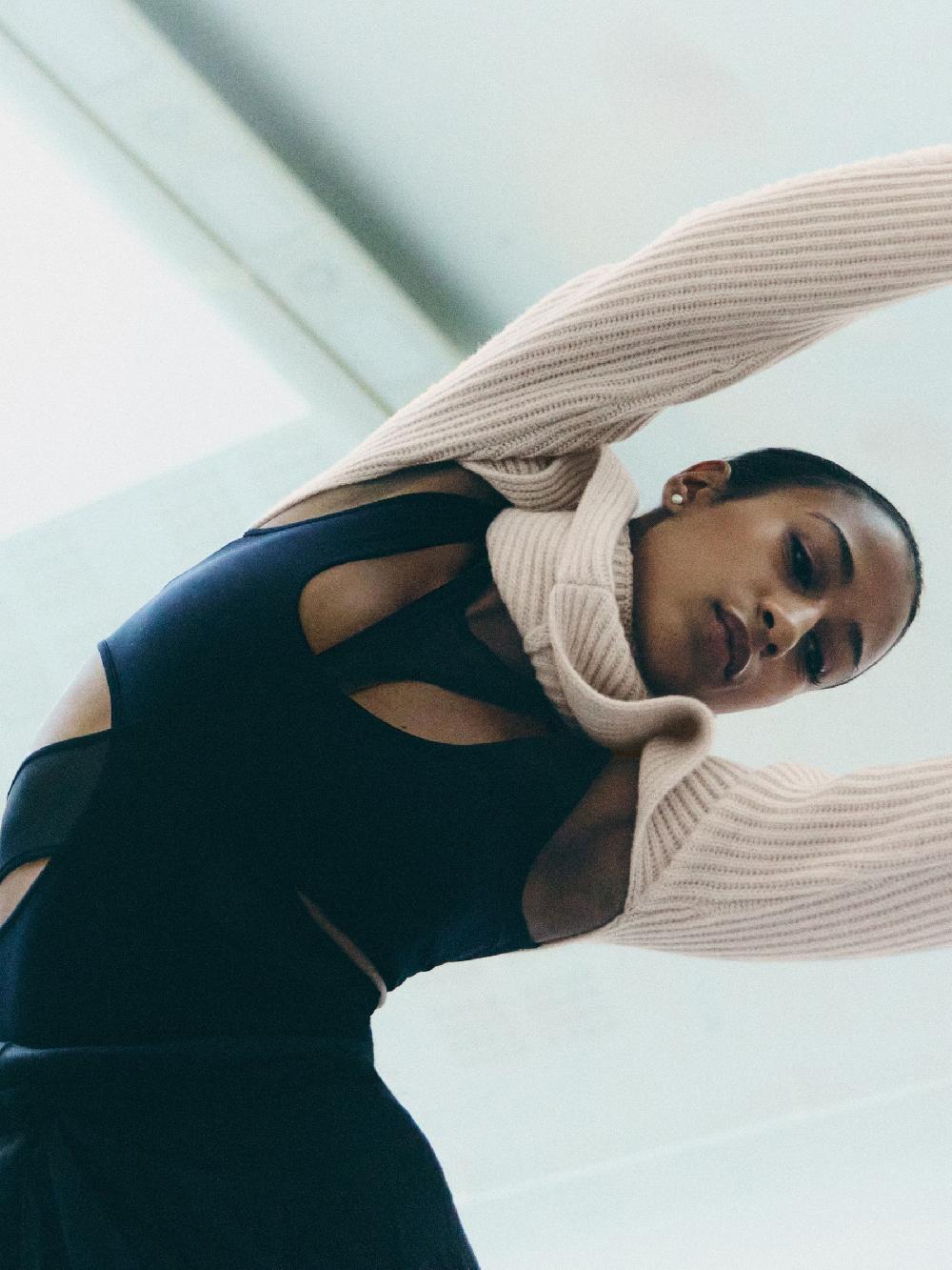 Reiss Reiss | Royal Ballet Mesh Bodysuit In Black