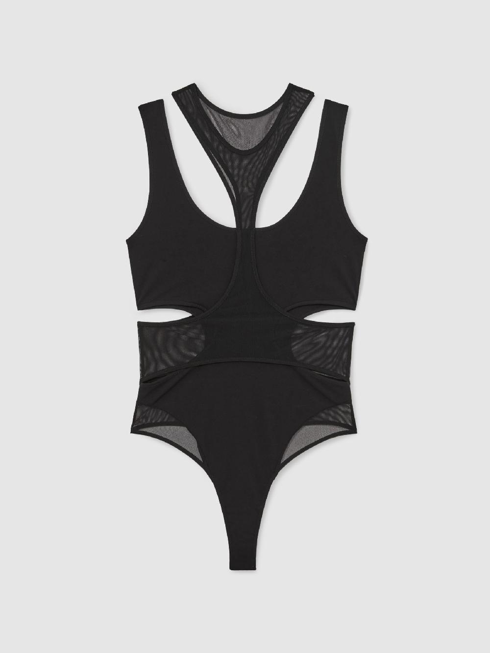 Reiss Reiss | Royal Ballet Mesh Bodysuit In Black