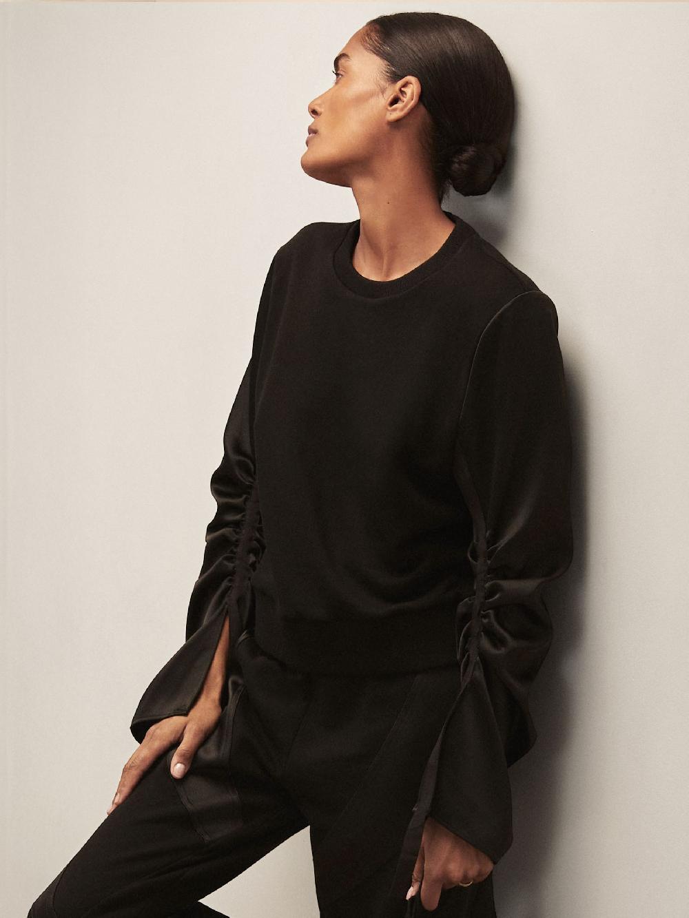 Reiss Reiss | Royal Ballet Panel Sweatshirt In Black